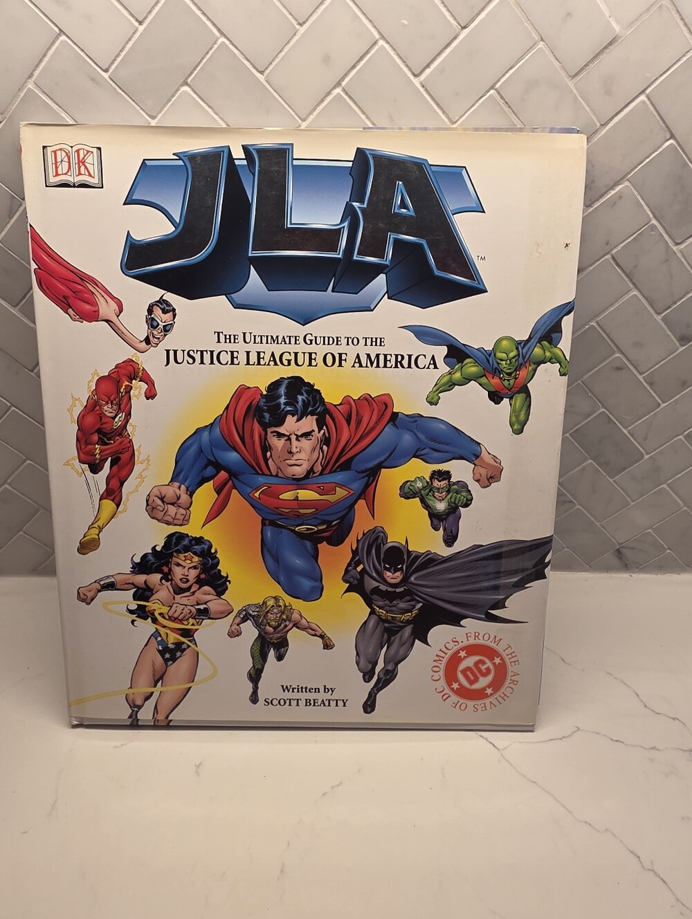 JLA Justice League of America Hardcover Guide - White/Blue/Red